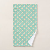 Eendje Eend Diagonaal Lt Teal  Bad Handdoek (Handdoek)