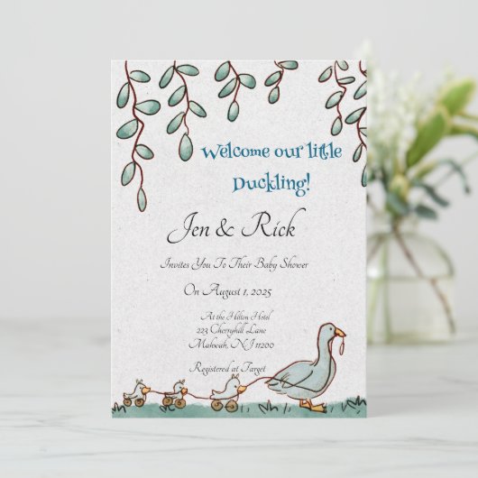 Eendje Kaart (Staand voorkant)