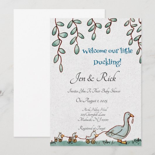 Eendje Kaart (Voorkant / Achterkant)