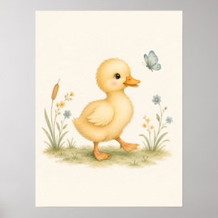 Eendje-kinderkamer Poster