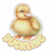 EENDJE - KINDERKAMER STICKER (Voorkant)
