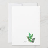 Eendje met bloemen feestdagenkaart (Achterkant)