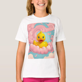 Eendje op Roze Wolken Verjaardag  T-shirt