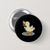 eendje ronde button 5,7 cm (Voorkant /achterkant)