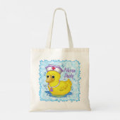 Eendje schattige verpleegster tote bag (Achterkant)