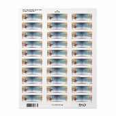 Eendje Vakantie Retouradres Label (Full Sheet)