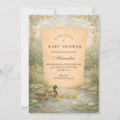 Eendje Vijver Baby Shower Kaart (Voorkant)