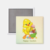 Eendjes, eieren en konijntje Paasmagneet Magneet (Voorkant / Achterkant)
