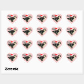Eendjes Mogen Er Zijn Hart Sticker (Vel)