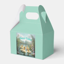 eendjes op een vijver gelukkig pasen bedankdoosjes