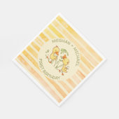 Eendjes Tweeling Eerste Verjaardagsfeestje Servet (Hoek)