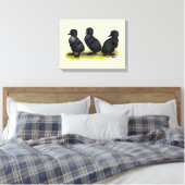 Eendjes Zwarte Cayuga Canvas Afdruk (Insitu (Slaapkamer))