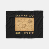 Eendkaart Cruise Eenden Comp Naautical Kaart F Fleece Deken (Voorkant (Horizontaal))