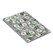 Eendollarbiljetpatroon Notitieboek (Rechterzijde)