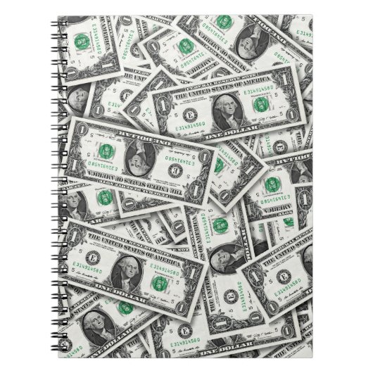 Eendollarbiljetpatroon Notitieboek (Voorkant)