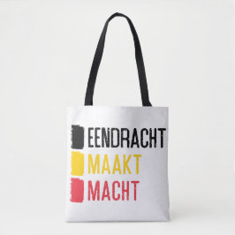 Eendracht Maakt Macht Bag, Belgische Motto Tote Bag