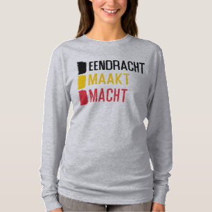 Eendracht Maakt Macht Belgium Motto, België T-shirt