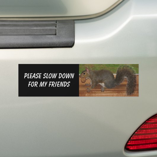 Eendrondige bumper bumpersticker (Op auto)