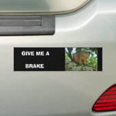 Eendrondige bumper bumpersticker (Op auto)