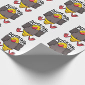 Eendtape Grappige Kawaii Eend in Tape Gewikkeld Cadeaupapier (Hoek)