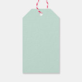 Eenduiblauwe flora cadeaulabel (Achterkant)