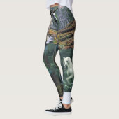 eenduid witte lange leggings dieren in het wild (Links)