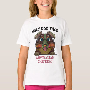 Eenduidig Australisch lelijk hondgelaat T-shirt