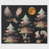 Eenduidig bijtende bomen, verpakt papier (Vlak)