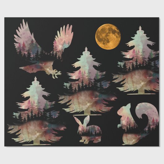 Eenduidig bijtende bomen, verpakt papier (Vlak)