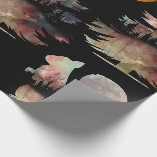 Eenduidig bijtende bomen, verpakt papier (Hoek)