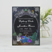 Eenduidig donkerbruin Steampunk Peculiar Collage Kaart (Staand voorkant)