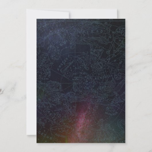 Eenduidig donkerbruin Steampunk Peculiar Collage Kaart (Achterkant)