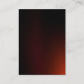 Eenduidig eenvoudig bruin monogram visitekaartje (Achterkant)