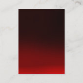 Eenduidig eenvoudig bruin monogram visitekaartje (Achterkant)