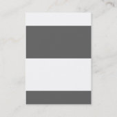 Eenduidig, eenvoudig grijs, wit geel monogram visitekaartje (Achterkant)