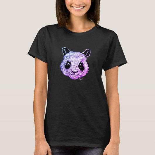 Eenduidig handgeschilderd Twilight Panda Women's T T-shirt (Voorkant)