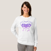 Eenduidig handgeschreven Nerdy Dog Women's Flowy S T-shirt (Voorkant volledig)