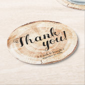 Eenduidig homohuwelijk bedankt ronde kartonnen onderzetter (Gebogen)