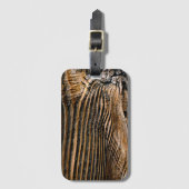 Eenduidig houtextuur bagagelabel (Voorkant (verticaal))