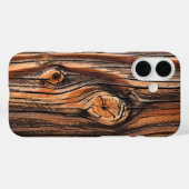 Eenduidig houtextuur Case-Mate iPhone case (Achterkant (horizontaal))