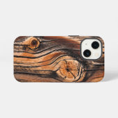 Eenduidig houtextuur iPhone hoesje (Achterkant horizontaal)