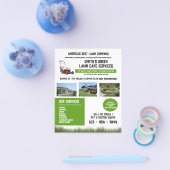 Eenduidig landschapsontwerp voor grasschaap flyer (Enkel)