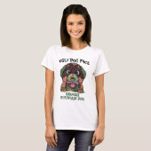 Eenduidig lelijk gezicht van Bernese Mountain Dog T-shirt (Voorkant volledig)