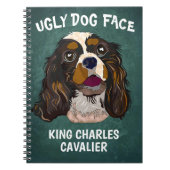 Eenduidig lelijk gezicht van koning Charles Cavali Notitieboek (Voorkant)