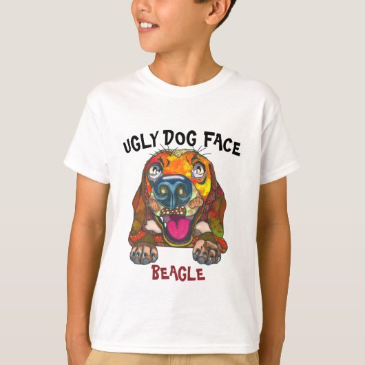 Eenduidig lelijke hond van Beagle T-Shirt (Voorkant)