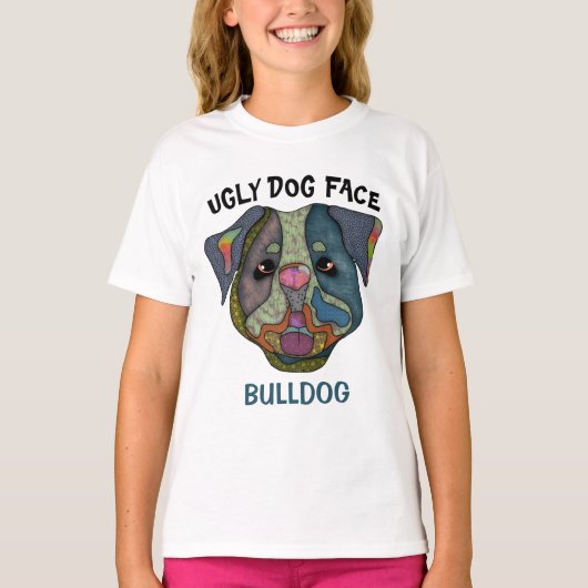 Eenduidig lelijke hond van Bulldog T-Shirt (Voorkant)