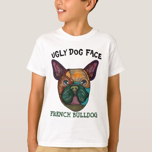 Eenduidig lelijke hond van de Bulldog T-Shirt (Voorkant)