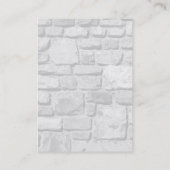 Eenduidig monogram rode monogram visitekaartje (Achterkant)