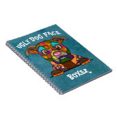 Eenduidig Notitieboek van het lelijke Boxer-gelaat (Rechterzijde)