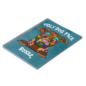 Eenduidig Notitieboek van het lelijke Boxer-gelaat (Linkerzijde)